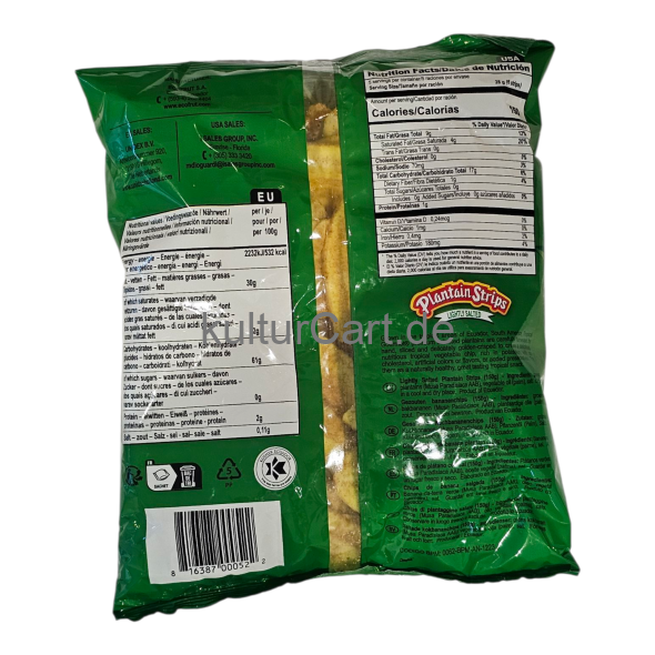 Tropical Gourmet Plantain Strips Lightly Salted (150g) - image 7 | Malaika afro international Markt | KulturCart