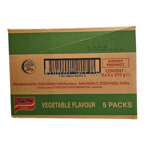 Indomie Noodles Vegetable Flavour (carton) (8 x 5 x 75g) (3000g) - image 1 | Malaika afro international Markt | KulturCart