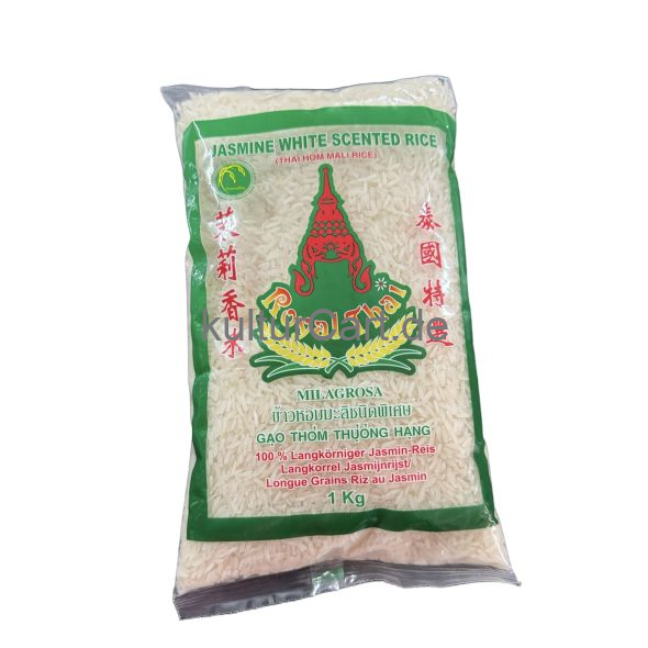 Jasmine White Scented Rice (Thai Hom Mali Rice) 1kg - image 1 | Omowest Afro Intercontinental Shop | KulturCart