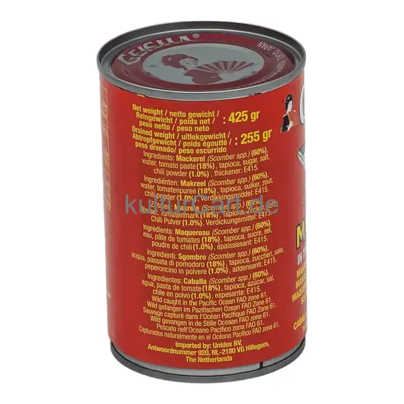 Geisha mackerel in tomato sauce with chili (425gr) - image 4 | OMOWEST AFRO INTERCONTINENTAL SHOP