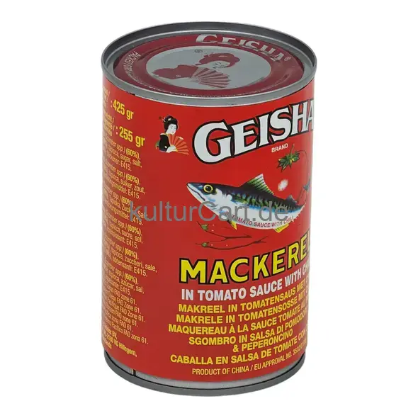 Geisha mackerel in tomato sauce with chili (425gr) - image 5 | OMOWEST AFRO INTERCONTINENTAL SHOP