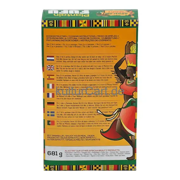 African beauty plantain fufu (681g) - image 4 | OMOWEST AFRO INTERCONTINENTAL SHOP | KulturCart