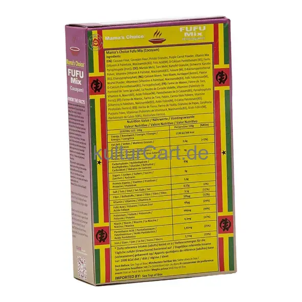 Mama's choice fufu mix (cocoyam) - image 6 | OMOWEST AFRO INTERCONTINENTAL SHOP