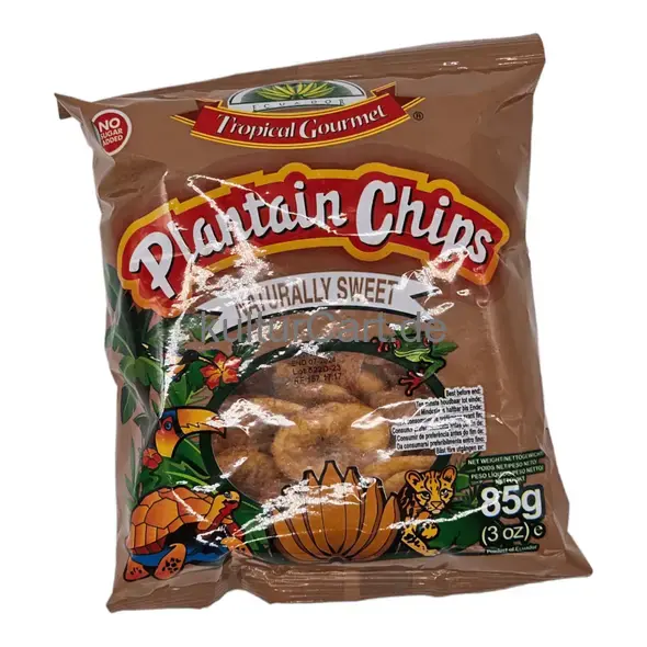 Tropical gourmet plantain chips naturally sweet (85g) - image 2 | OMOWEST AFRO INTERCONTINENTAL SHOP | KulturCart