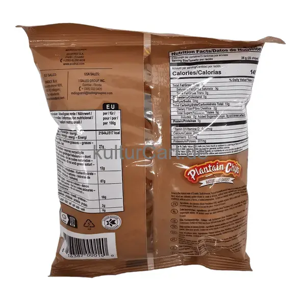 Tropical gourmet plantain chips naturally sweet (85g) - image 7 | OMOWEST AFRO INTERCONTINENTAL SHOP | KulturCart