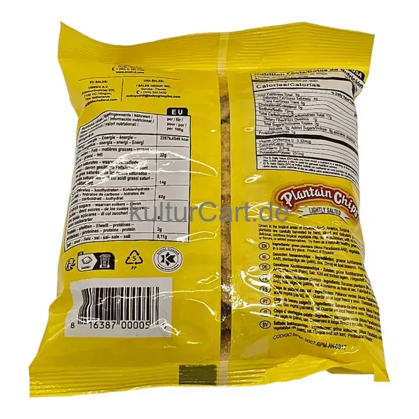Tropical gourmet plantain chips lightly salted (85g) - image 7 | OMOWEST AFRO INTERCONTINENTAL SHOP | KulturCart
