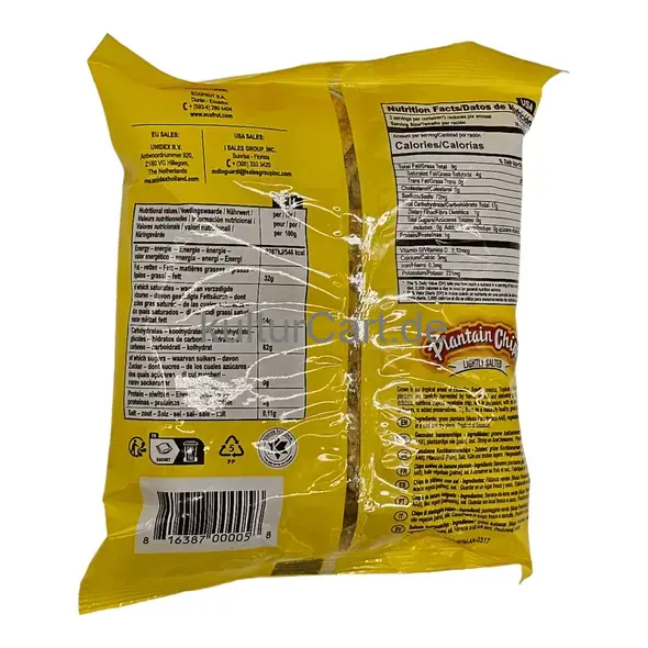Tropical gourmet plantain chips lightly salted (85g) - image 8 | OMOWEST AFRO INTERCONTINENTAL SHOP | KulturCart