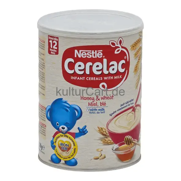 Nestle cerelac infant cereals with milk honey & wheat miel, ble (1kg) - image 2 | OMOWEST AFRO INTERCONTINENTAL SHOP