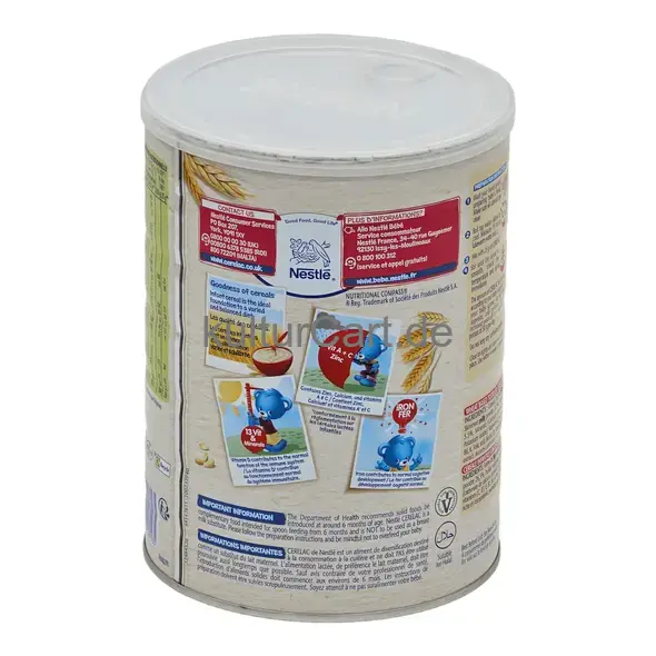 Nestle cerelac infant cereals with milk honey & wheat miel, ble (1kg) - image 6 | OMOWEST AFRO INTERCONTINENTAL SHOP