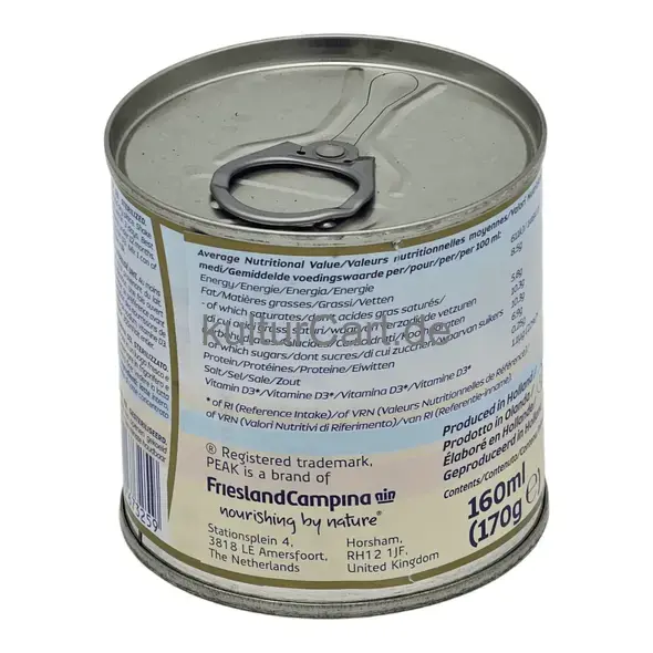 Peak full cream unsweetened condensed milk (160ml) - image 3 | OMOWEST AFRO INTERCONTINENTAL SHOP