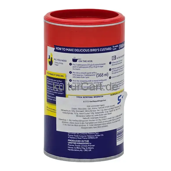 Bird's the original vinalla flavoured custard powder (600g) - image 3 | OMOWEST AFRO INTERCONTINENTAL SHOP | KulturCart