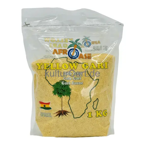 Afroase yellow gari (1kg) - image 1 | OMOWEST AFRO INTERCONTINENTAL SHOP | KulturCart