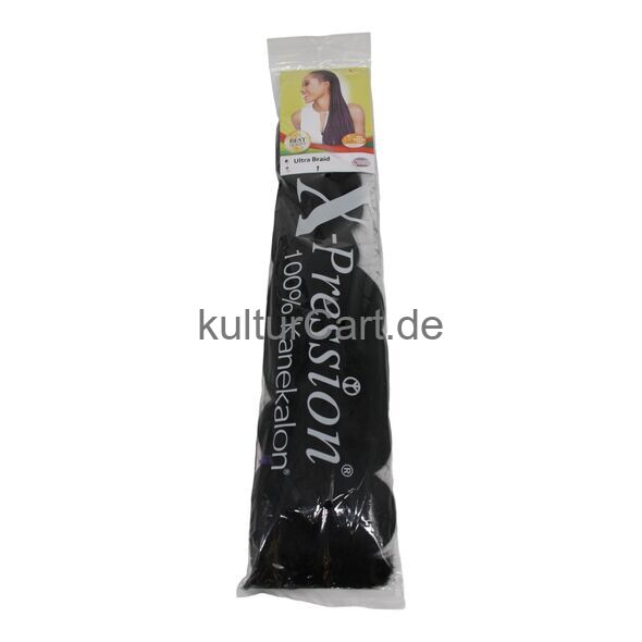 X-Pression Ultra Braid, Color 1 - image 1 | Afro Family Shop
