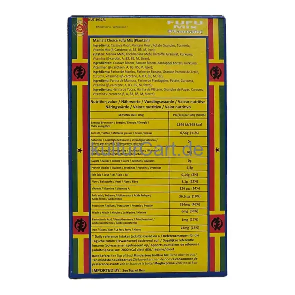 Mama's choice fufu mix plantain - image 5 | OMOWEST AFRO INTERCONTINENTAL SHOP | KulturCart