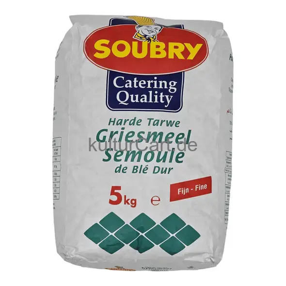 Soubry catering quality durum wheat semolina (5kg) - image 3 | OMOWEST AFRO INTERCONTINENTAL SHOP