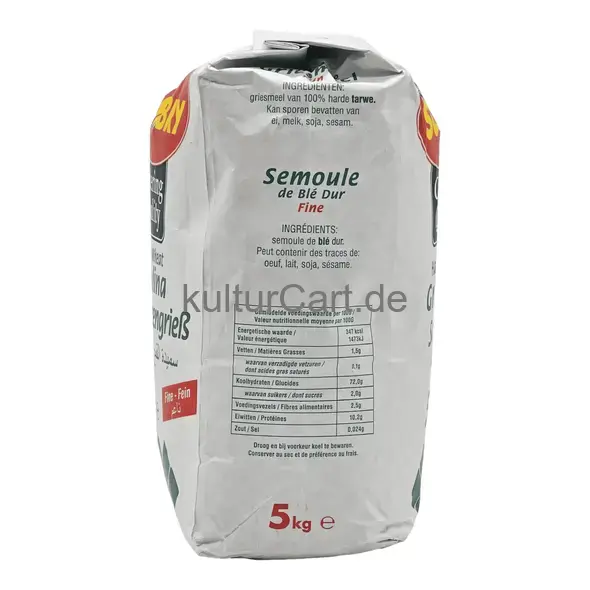 Soubry catering quality durum wheat semolina (5kg) - image 11 | OMOWEST AFRO INTERCONTINENTAL SHOP