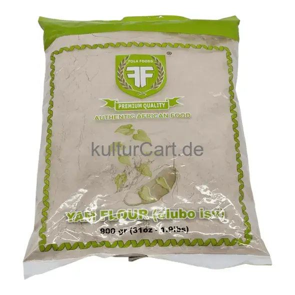 Fola foods authentic african food yam flour (elubo isu) (900gr) - image 2 | OMOWEST AFRO INTERCONTINENTAL SHOP | KulturCart