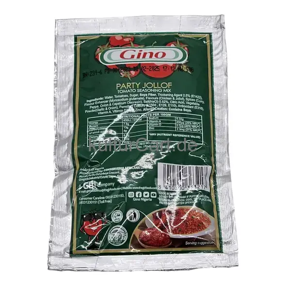 Gino Party Jollof Tomato Seasoning Mix (1pc) - image 4 | Momjays Afro Markt | KulturCart