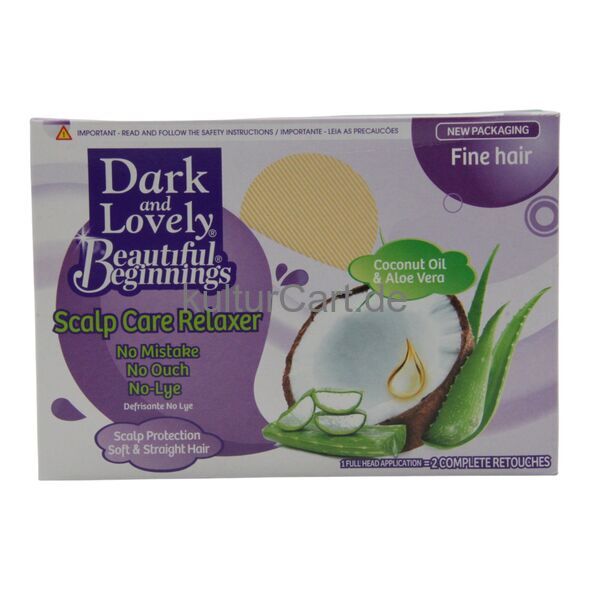 Dark and Lovely Beautiful Beginnings Scalp Care Relaxer Coconut Oil & Aloe Vera, Fine Hair - image 1 | Afro Family Shop