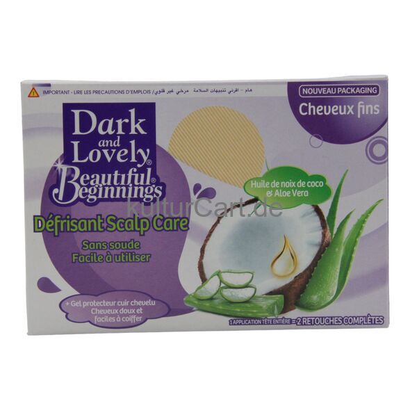 Dark and Lovely Beautiful Beginnings Scalp Care Relaxer Coconut Oil & Aloe Vera, Fine Hair - image 3 | Afro Family Shop