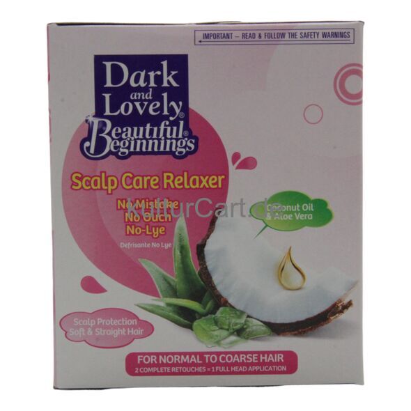 Dark and Lovely Beautiful Beginnings Scalp Care Relaxer Coconut Oil & Aloe Vera, Normal to Coarse Hair - image 2 | Afro Family Shop
