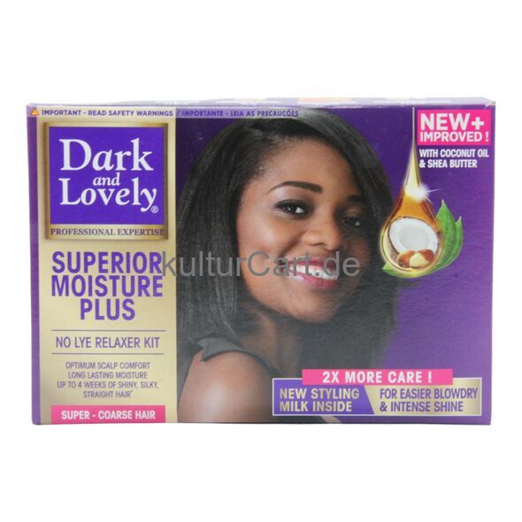 Dark and Lovely Superior Moisture Plus No Lye Relaxer Kit Super | Coarse Hair - image 1 | Afro Family Shop