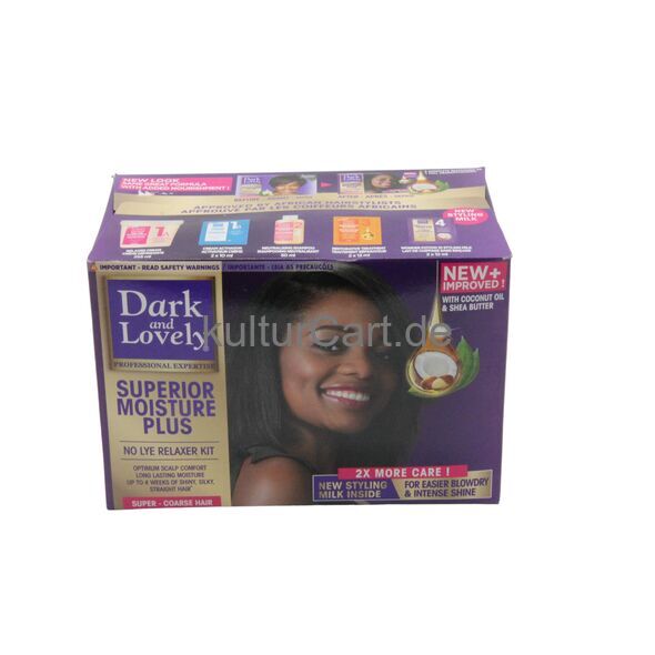 Dark and Lovely Superior Moisture Plus No Lye Relaxer Kit Super | Coarse Hair - image 5 | Afro Family Shop