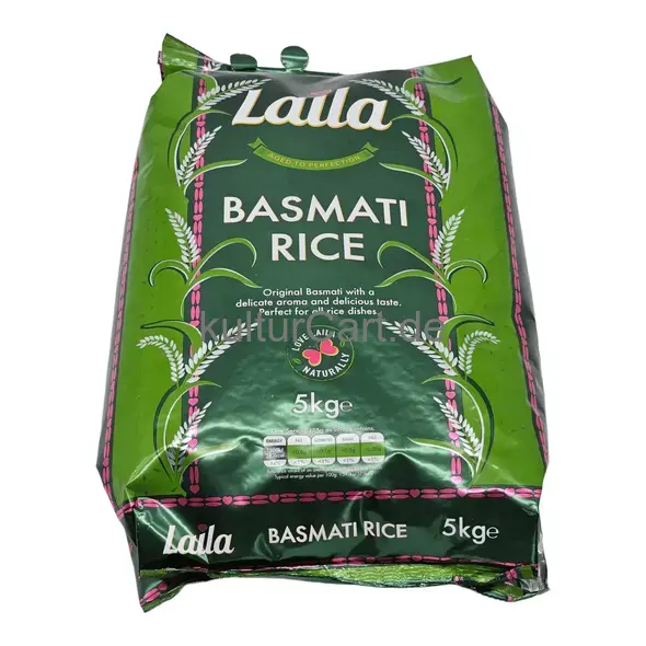 Laila basmati rice (5kg) - image 1 | OMOWEST AFRO INTERCONTINENTAL SHOP | KulturCart