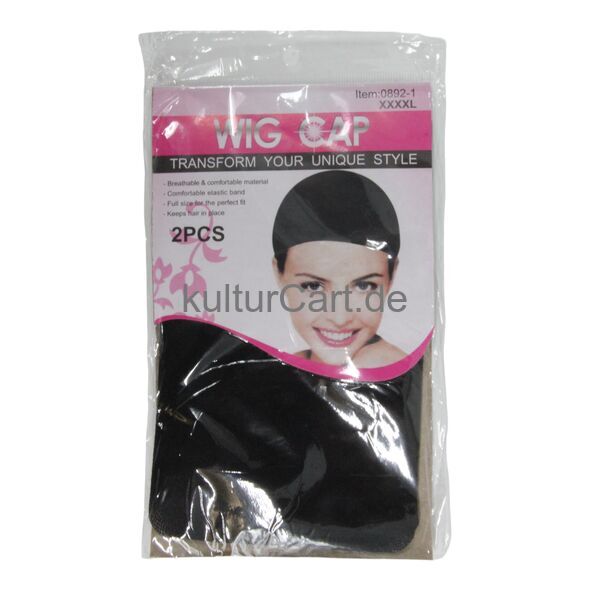 Wig Cap XXXXL, Black (2 pcs) - image 1 | Afro Family Shop