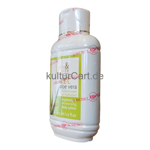 Paris Fair & White Lait aloe Vera brightening moisturizing body lotion (485ml) - image 2 | Malaika afro international Markt | KulturCart
