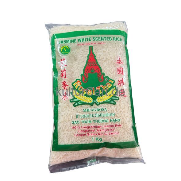 Jasmine White Scented Rice (Thai Hom Mali Rice) 1kg - image 1 | Omowest Afro Intercontinental Shop | KulturCart