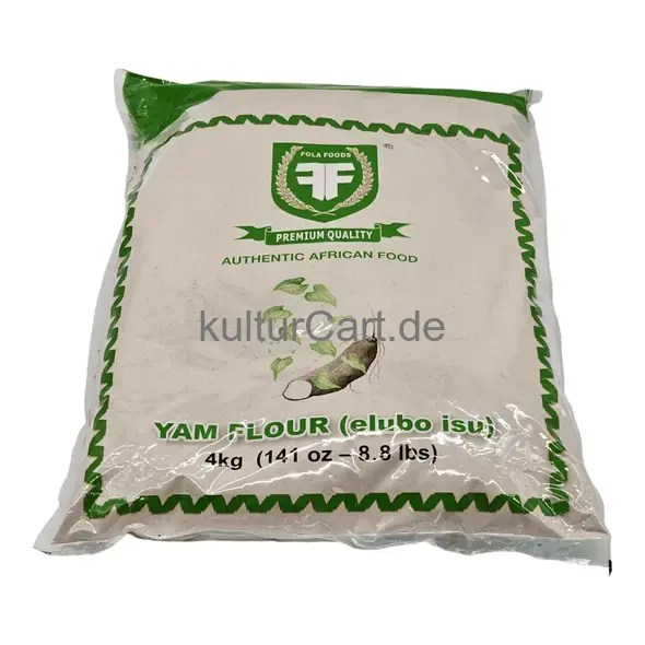 Fola foods authentic african food yam flour (elubo isu) (4kg) - image 1 | OMOWEST AFRO INTERCONTINENTAL SHOP | KulturCart