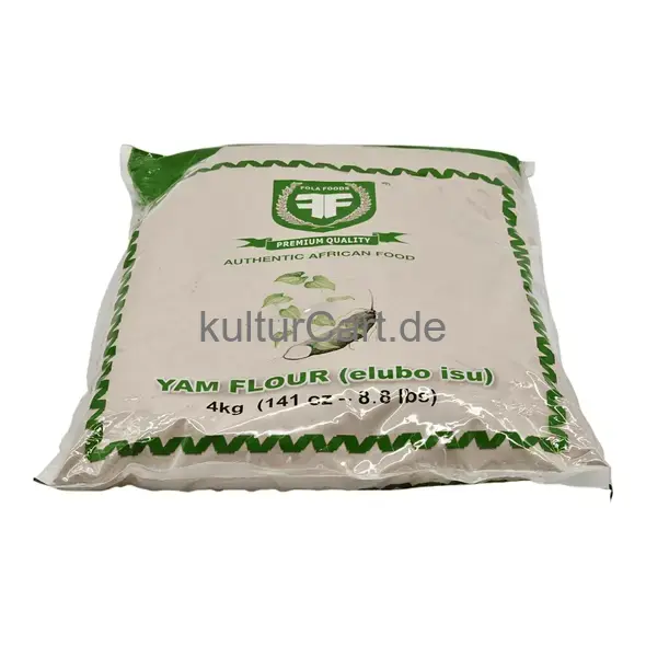Fola foods authentic african food yam flour (elubo isu) (4kg) - image 2 | OMOWEST AFRO INTERCONTINENTAL SHOP | KulturCart