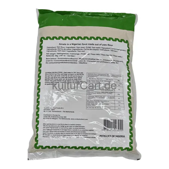 Fola foods authentic african food yam flour (elubo isu) (4kg) - image 7 | OMOWEST AFRO INTERCONTINENTAL SHOP | KulturCart