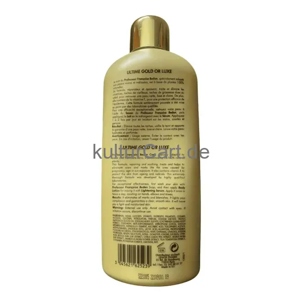 Pr. Francoise Bedon Paris, ultimate Gold Or Luxe lightening Lotion (500ml) - image 4 | OMOWEST AFRO INTERCONTINENTAL SHOP | KulturCart